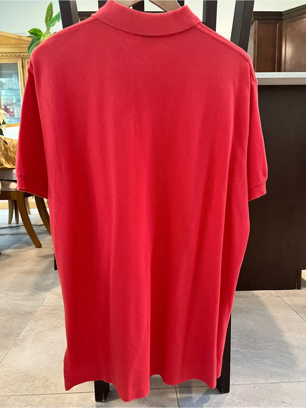 Polo Ralph Lauren Classic Fit Pique Polo Red Short Sleeve Size Large L Men's
